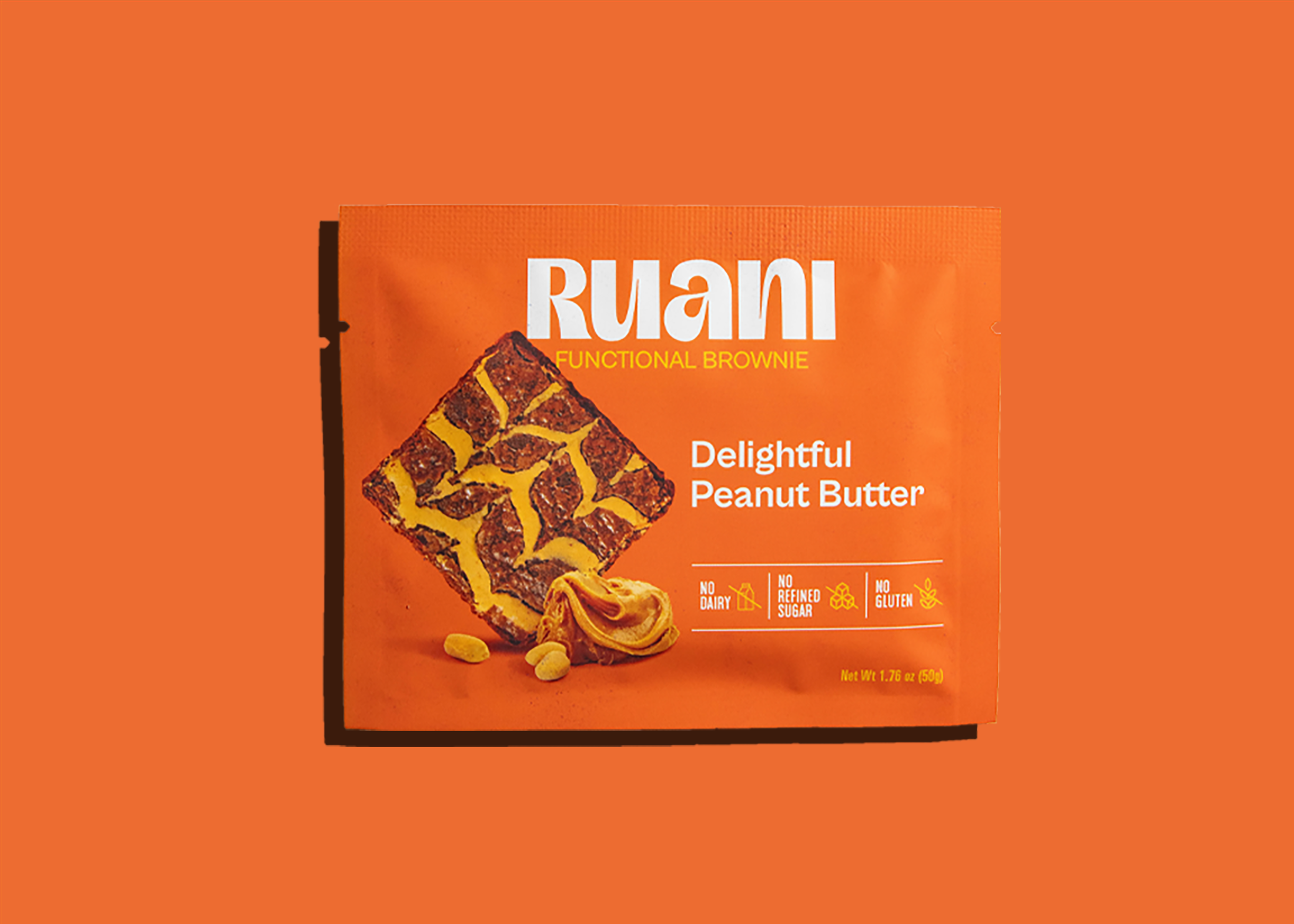 6 pack Delightful Peanut Butter Brownie