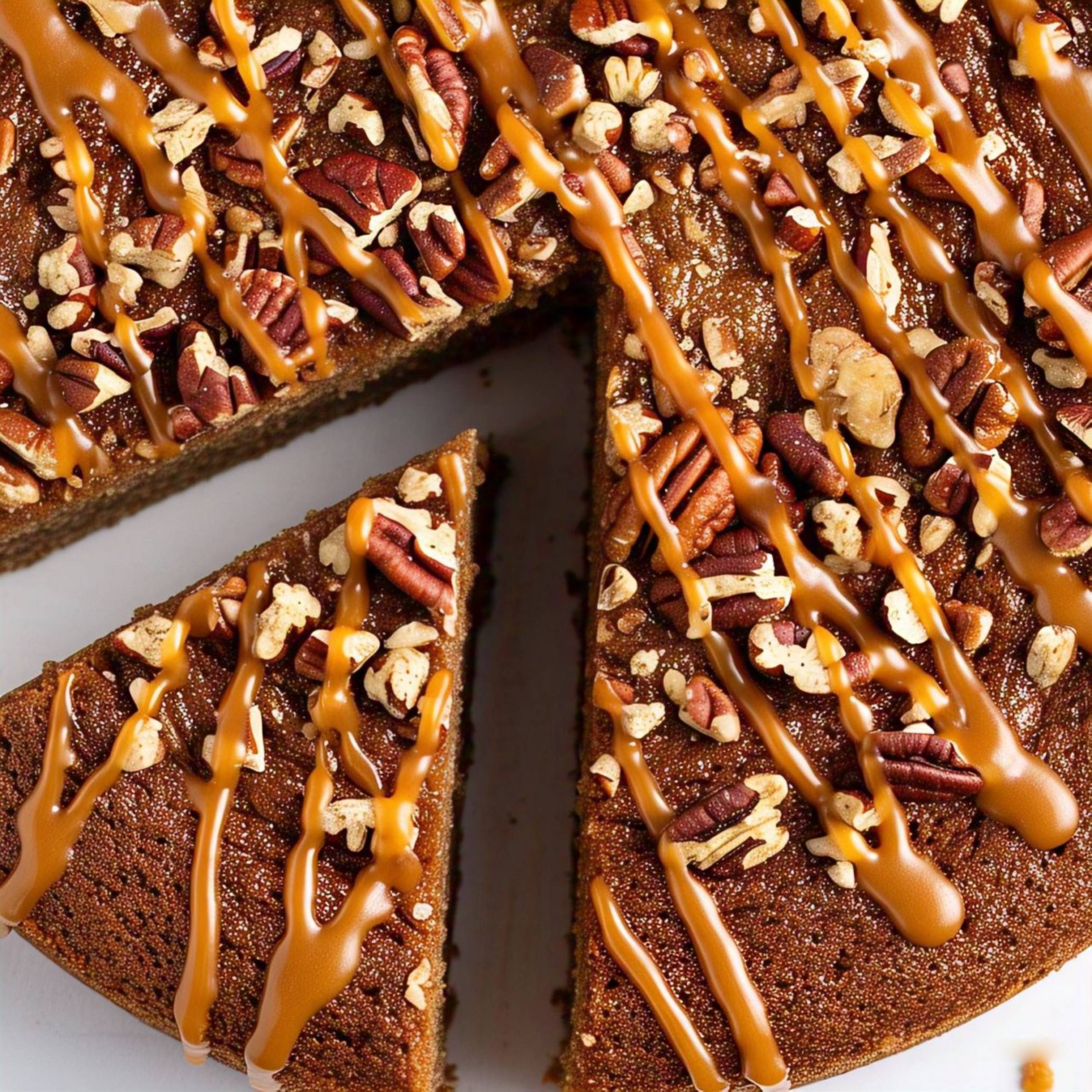 Andy Anand Caramel Pecan Cake (9-inch, 2 lbs) | Hand-Baked Bakery Cake | Local SoCal Bakery