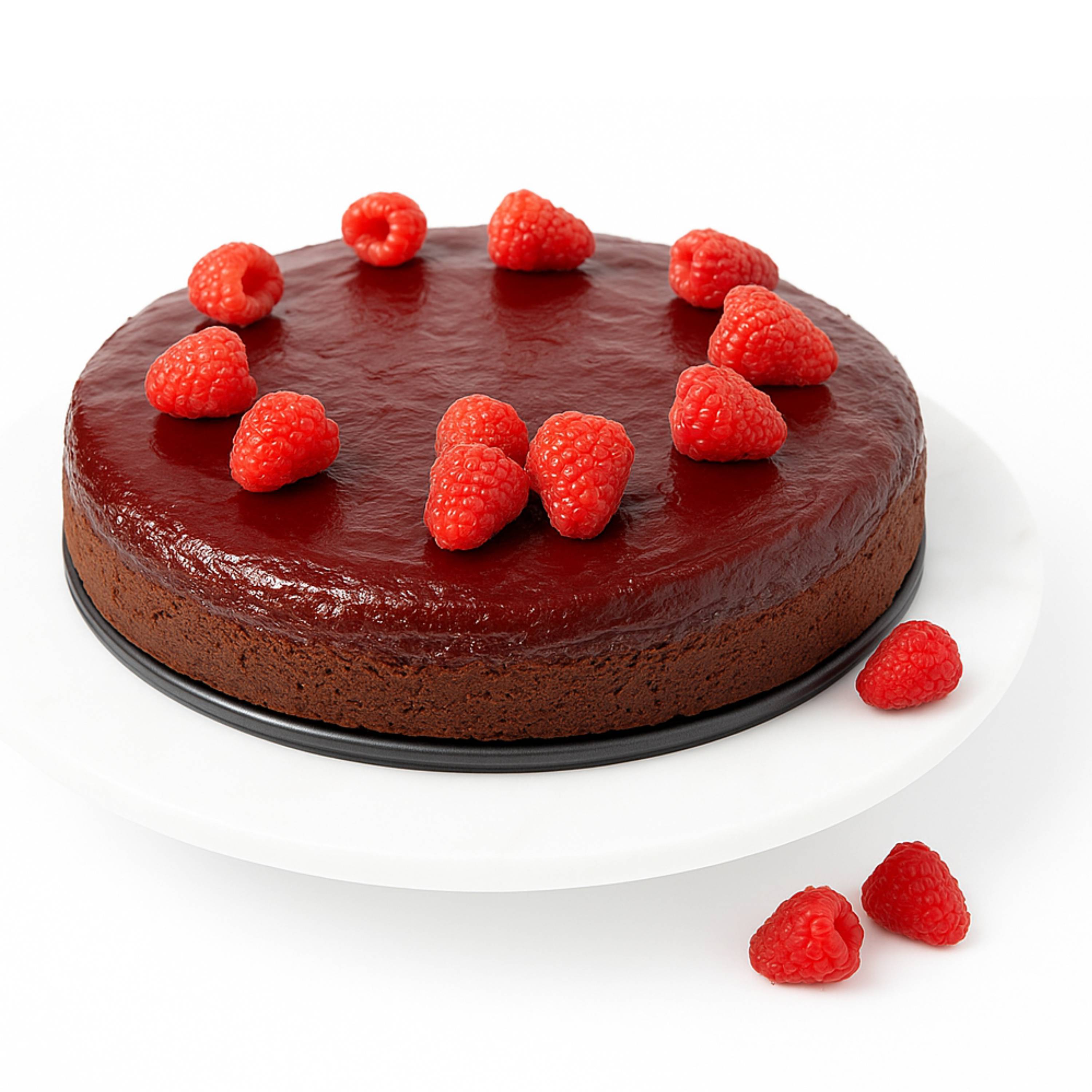 Andy Anand Gluten-Free Raspberry Chocolate Cake with Truffles (9-inch, 2.8 lbs) | Hand-Baked Bakery Cake | Local SoCal Bakery
