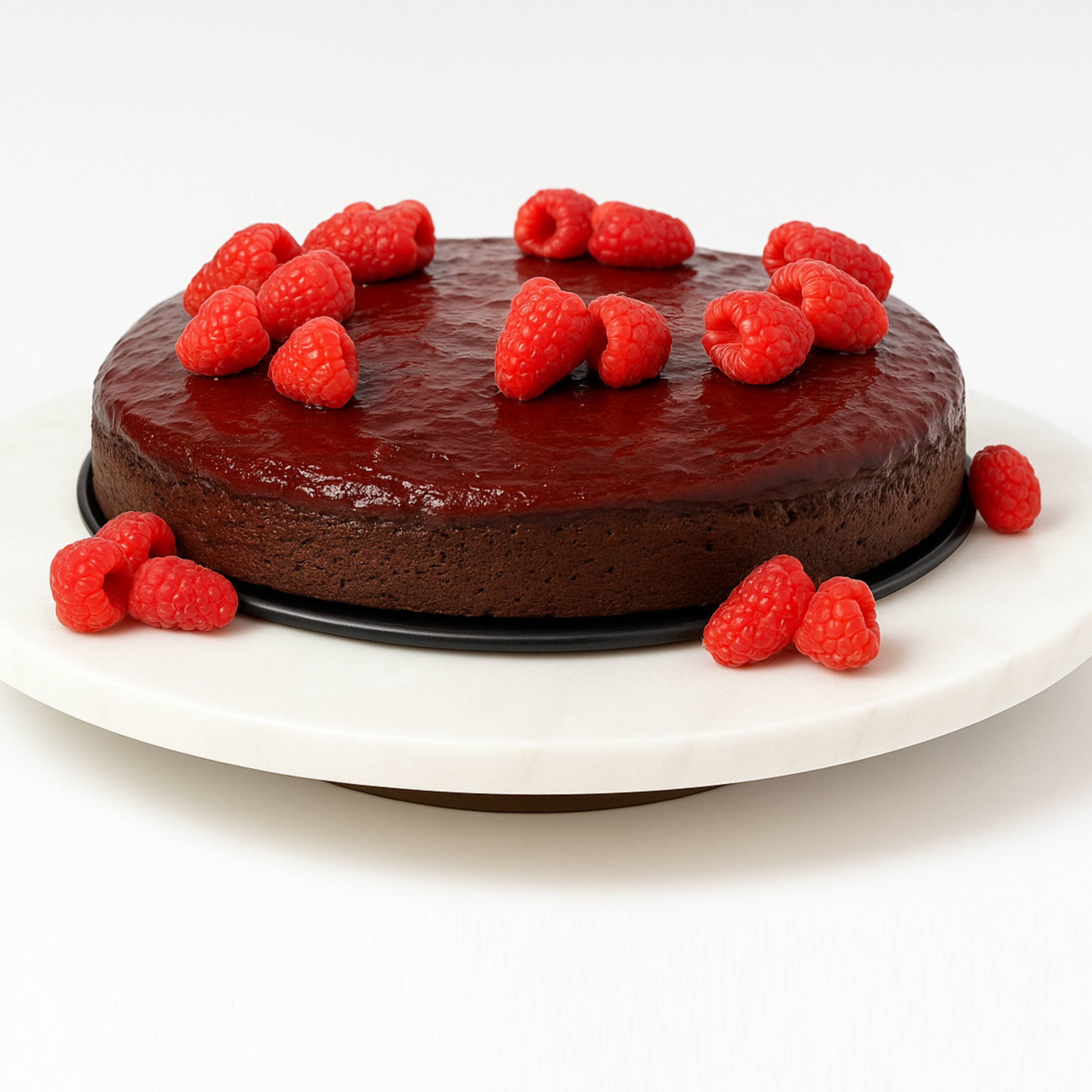 Andy Anand Gluten-Free Raspberry Chocolate Cake with Truffles (9-inch, 2.8 lbs) | Hand-Baked Bakery Cake | Local SoCal Bakery
