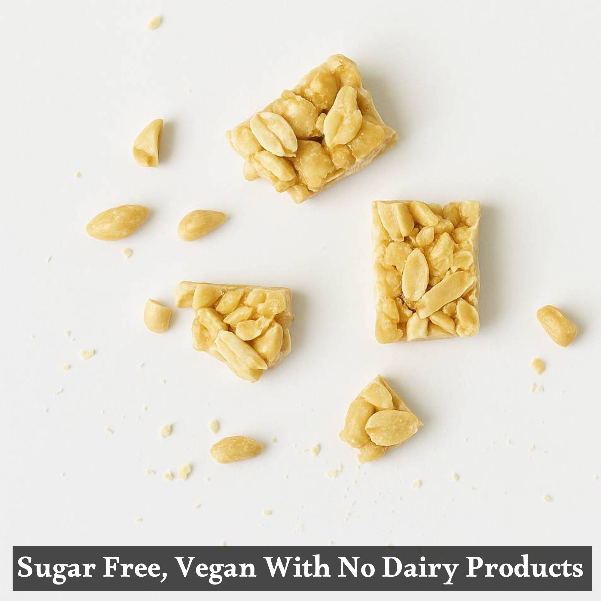 Andy Anand Sugar-Free Peanut Brittle (7 oz) | No Added Sugar, Healthy Treat | Local SoCal Bakery