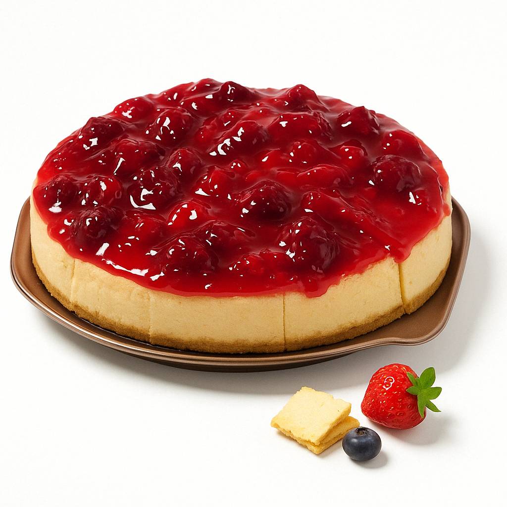 Andy Anand Sugar-Free Strawberry Cheesecake (9-inch, 3.4 lbs) | No Sugar Added | Local SoCal Bakery
