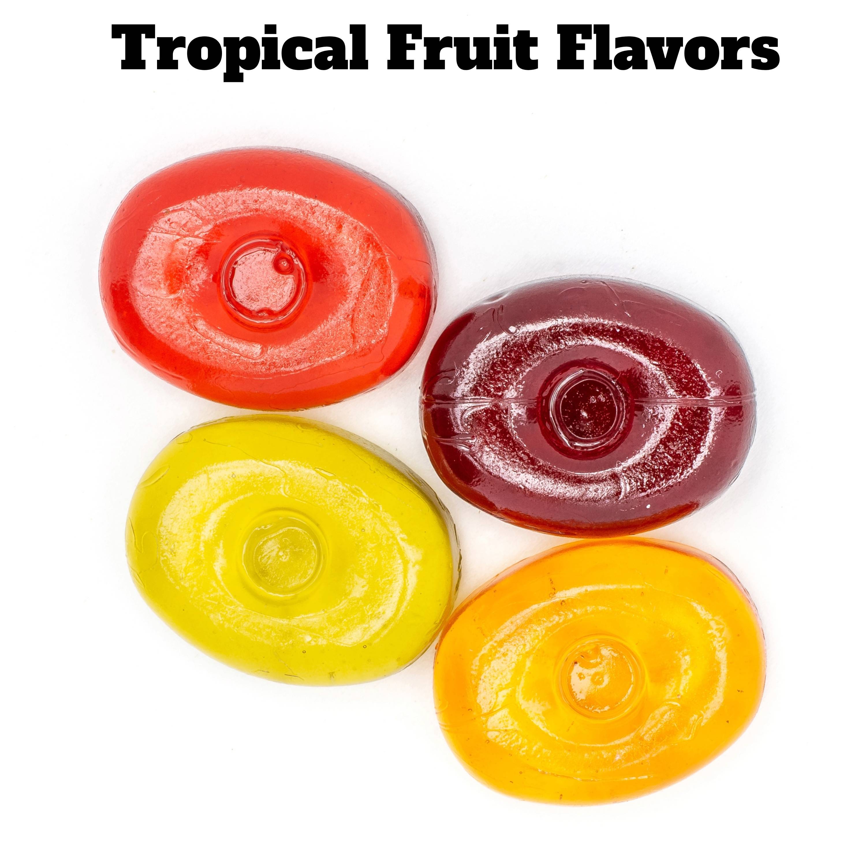 Andy Anand Sugar-Free Tropical Fruit Hard Candy with Vitamin C (40 ct, 7 oz) | Low-Calorie, Keto, Gluten-Free | Local SoCal Bakery