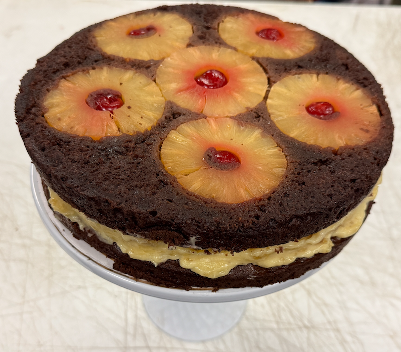 Andy Anand Sugar-Free Chocolate Pineapple Upside-Down Cake (9-inch, 2.6 lbs) | Keto & Diabetic-Friendly | SoCal Bakery