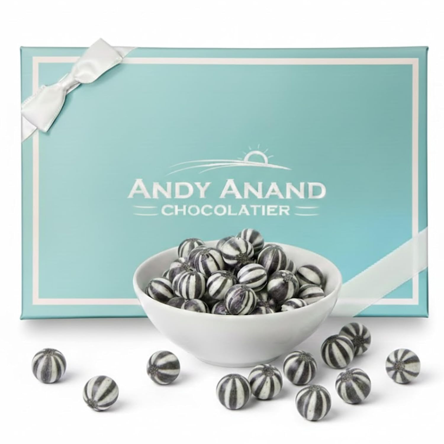 Andy Anand Sugar-Free Black Bulls Eyes Hard Candy (25 pc) | Sugar-Free & Keto Candy | Local SoCal Bakery