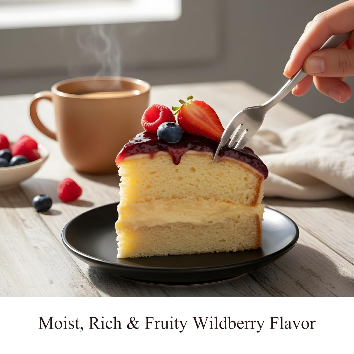 Andy Anand Sugar-Free Gluten-Free Wildberry Cake (2.5 lbs) | Keto & Diabetic-Friendly | SoCal Bakery