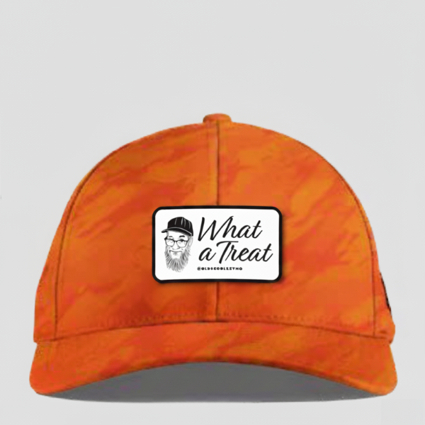 KevMo "What A Treat" (ORANGE) Round Label Curved Bill