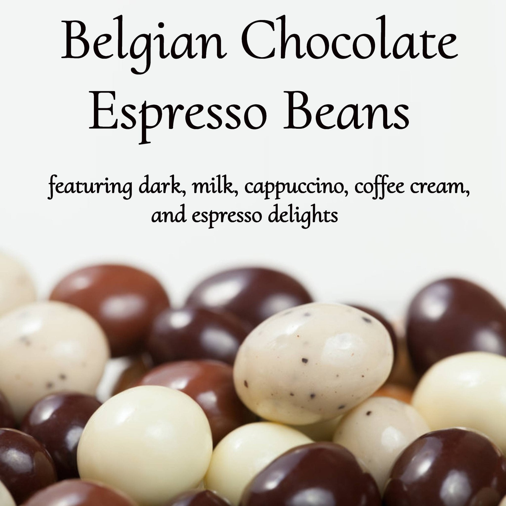 Andy Anand Espresso Coffee Belgian Chocolate Assortment, 5 Flavors, 1 lb – 60% Cocoa Butter, Gourmet Gift Box, Birthday & Holiday Occasions