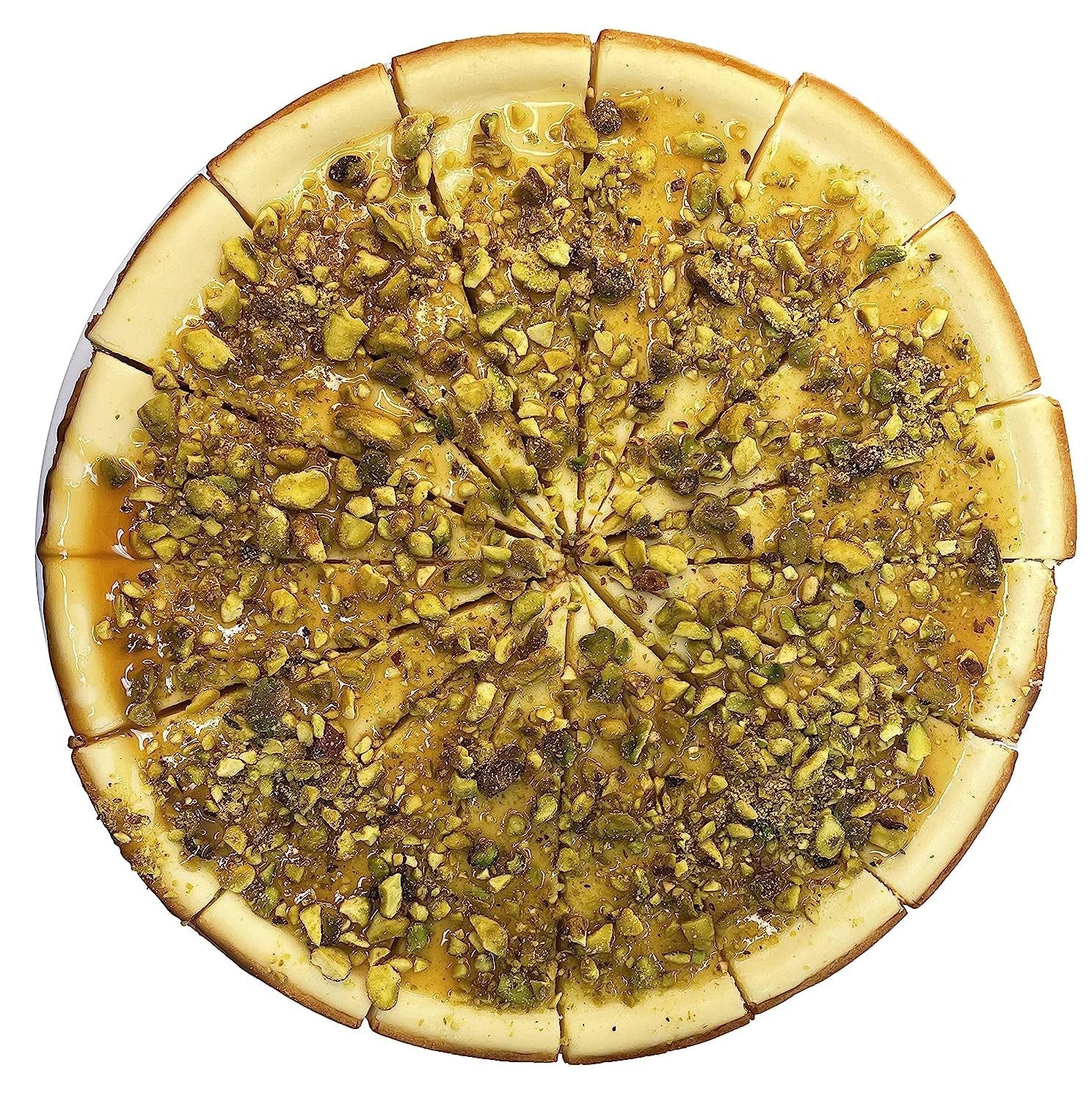 Andy Anand Caramel Pistachio Cheesecake (9-inch, 2.6 lbs) | Hand-Baked Bakery Cheesecake | Local SoCal Bakery