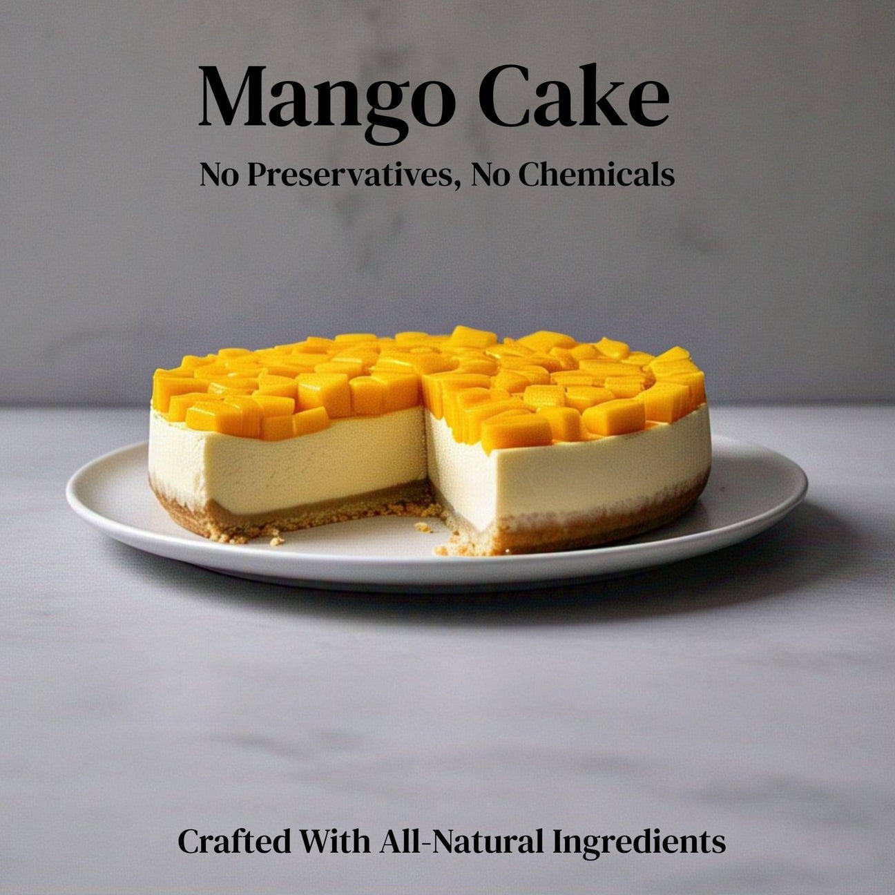 Andy Anand Mango Cake (9-inch, Traditional Style) | Hand-Baked Bakery Cake | Local SoCal Bakery