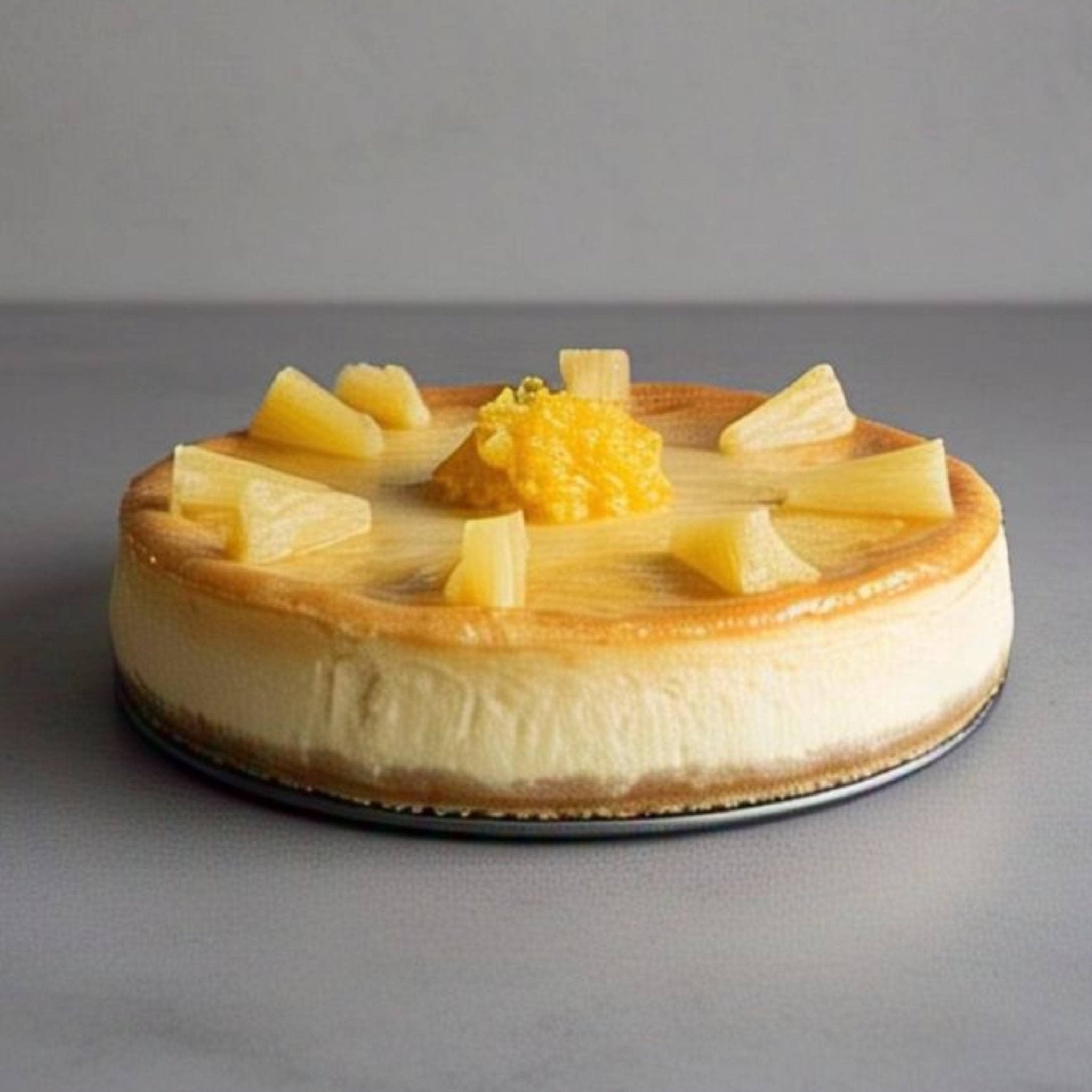 Andy Anand Pineapple Cheesecake (9-inch, 2 lbs) | Hand-Baked Bakery Cheesecake | Local SoCal Bakery