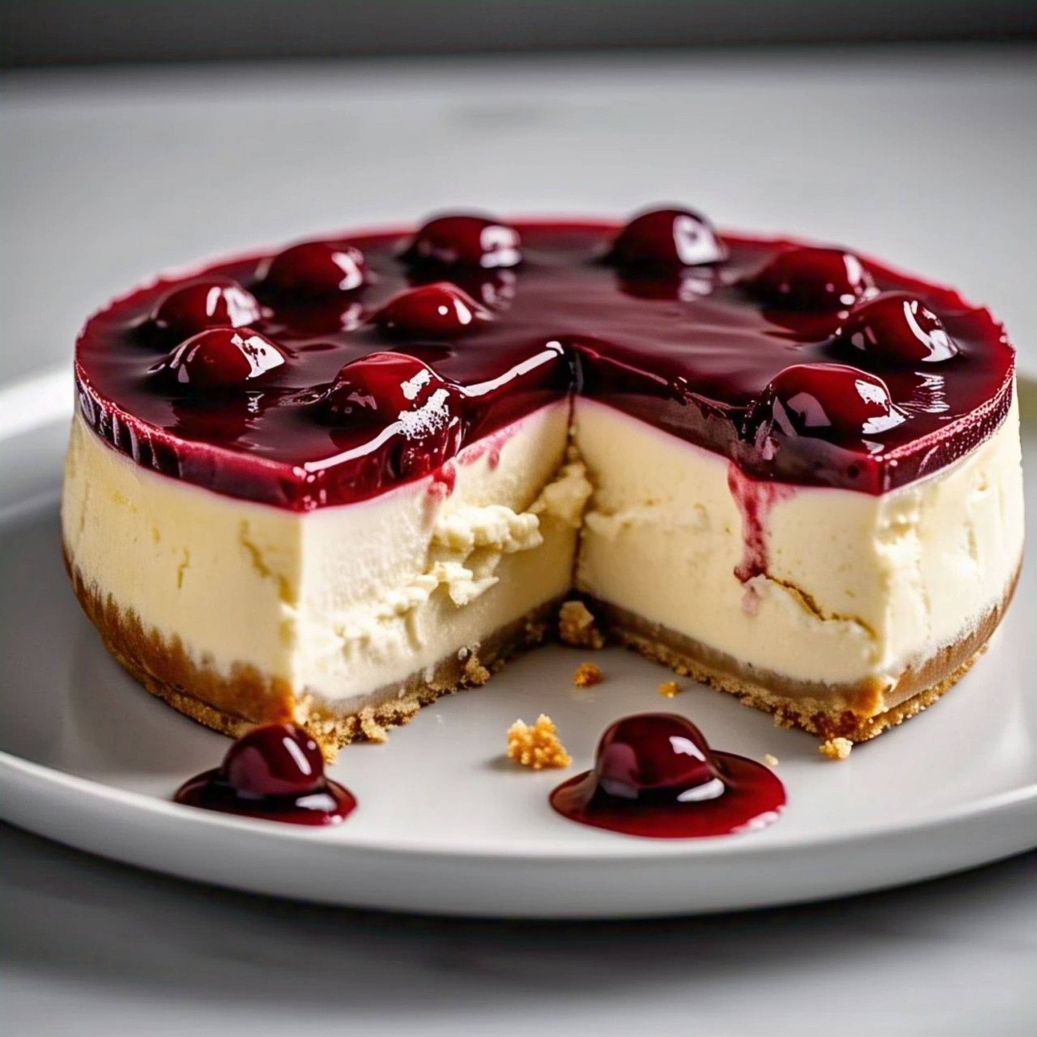 Andy Anand Sugar-Free Cherry Cake (9-inch, 2.9 lbs) | Keto & Diabetic-Friendly | SoCal Bakery