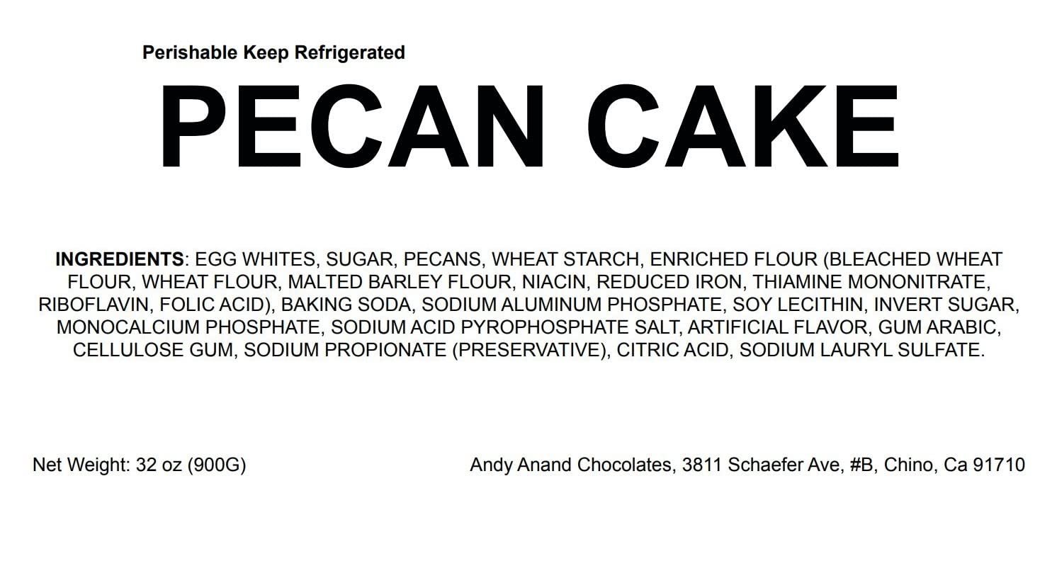 Andy Anand Caramel Pecan Cake (9-inch, 2 lbs) | Hand-Baked Bakery Cake | Local SoCal Bakery