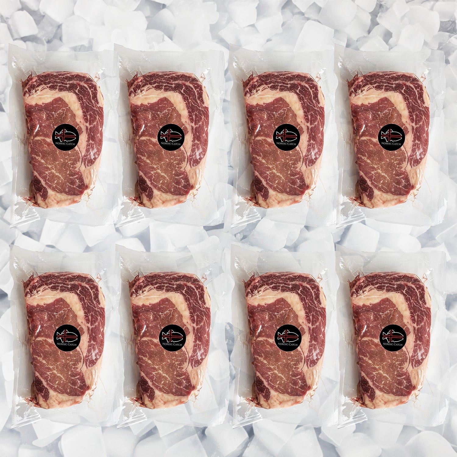 Natural Black Angus Prime Ribeye Steak, Grass Fed (Bulk Case)