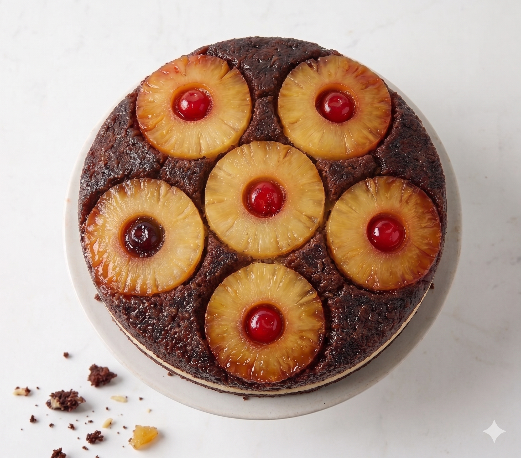 Andy Anand Sugar-Free Chocolate Pineapple Upside-Down Cake (9-inch, 2.6 lbs) | Keto & Diabetic-Friendly | SoCal Bakery