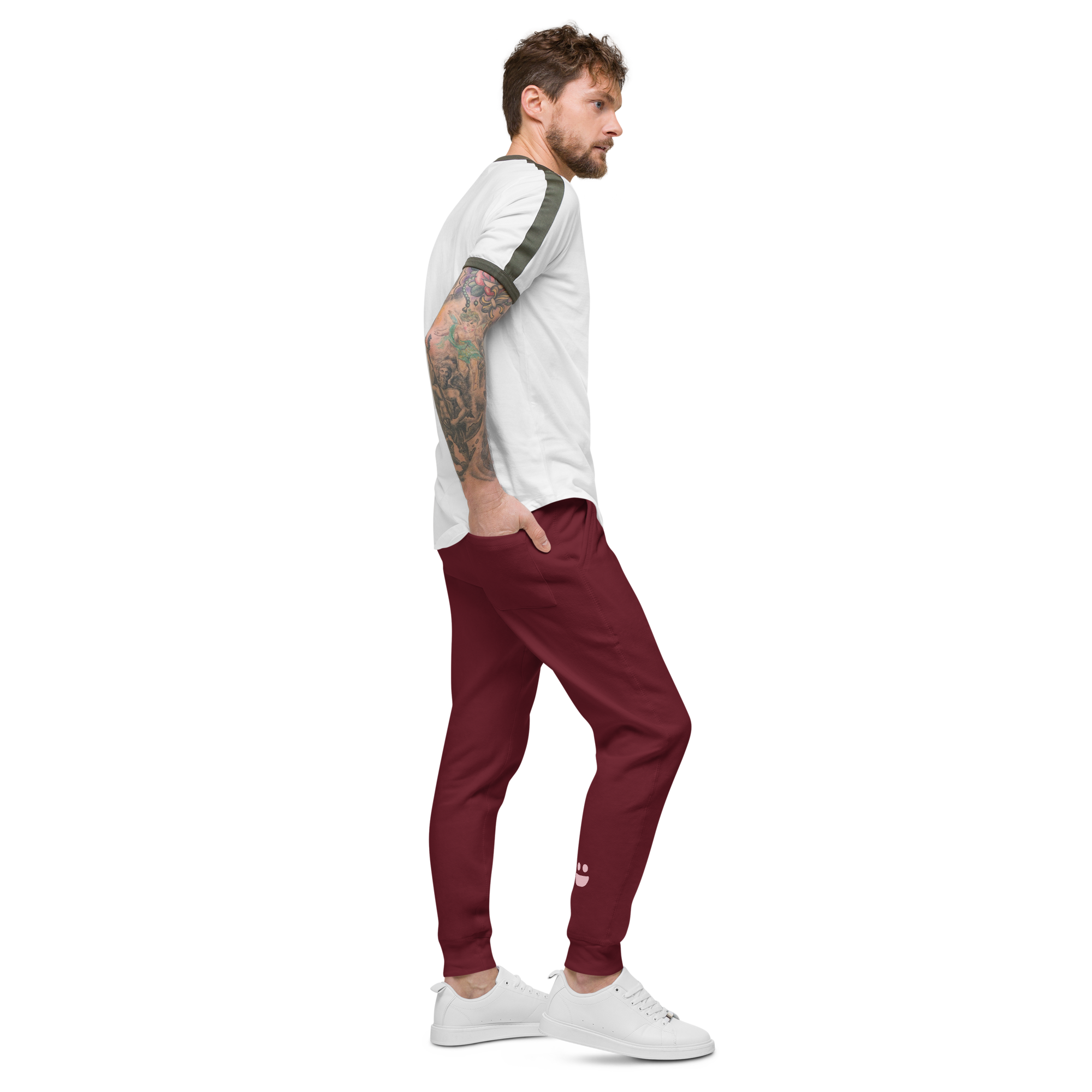 Maroon Fleece Sweatpants