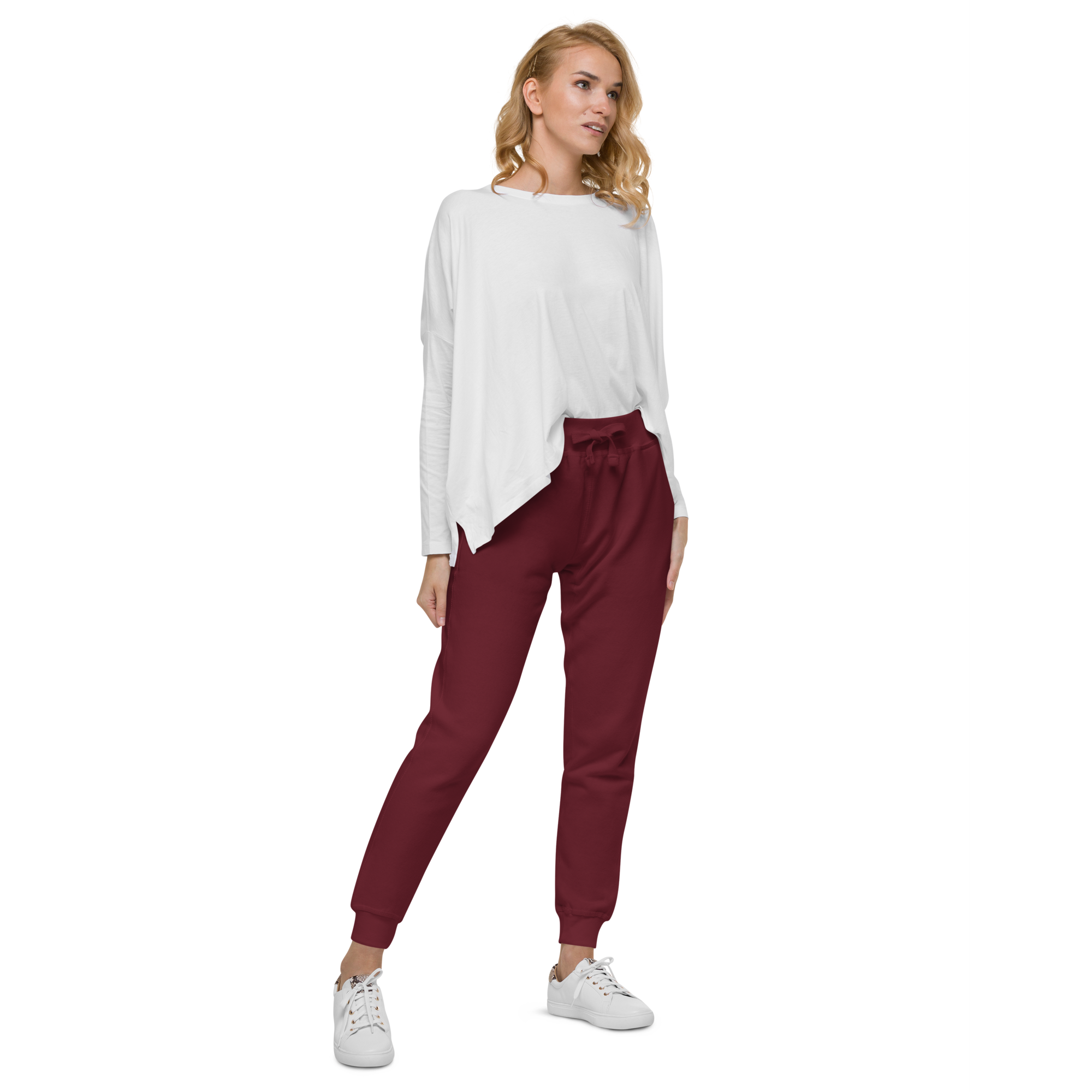 Maroon Fleece Sweatpants